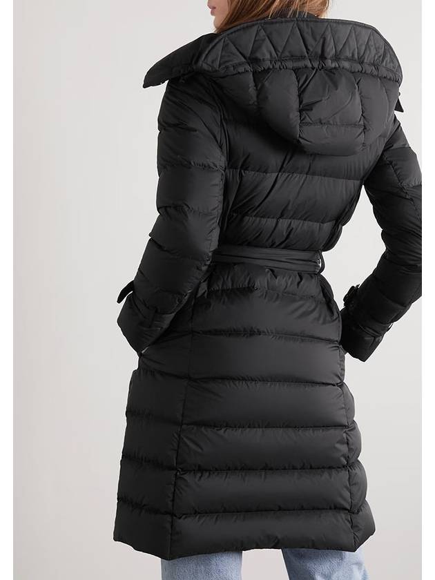 Burberry WoMen's Double Breasted Hooded Padded Black