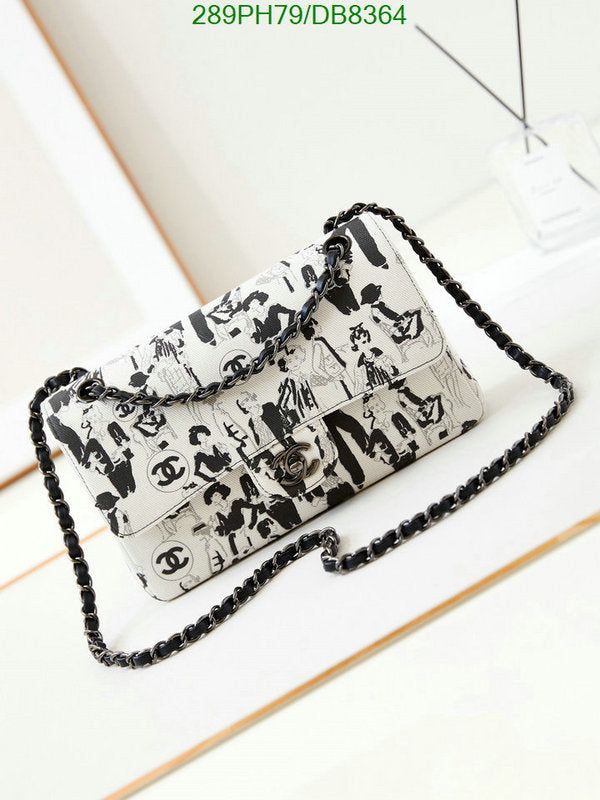 Top Quality Chanel Medium White Black Canvas Karl Lagerfeld 25cm
