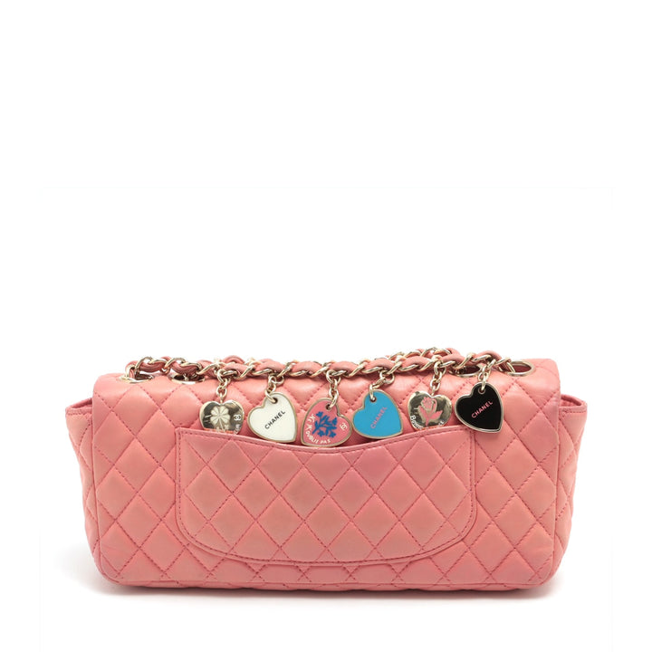 Top Quality Chanel Lambskin  Chain Shoulder Bag Pink Gold