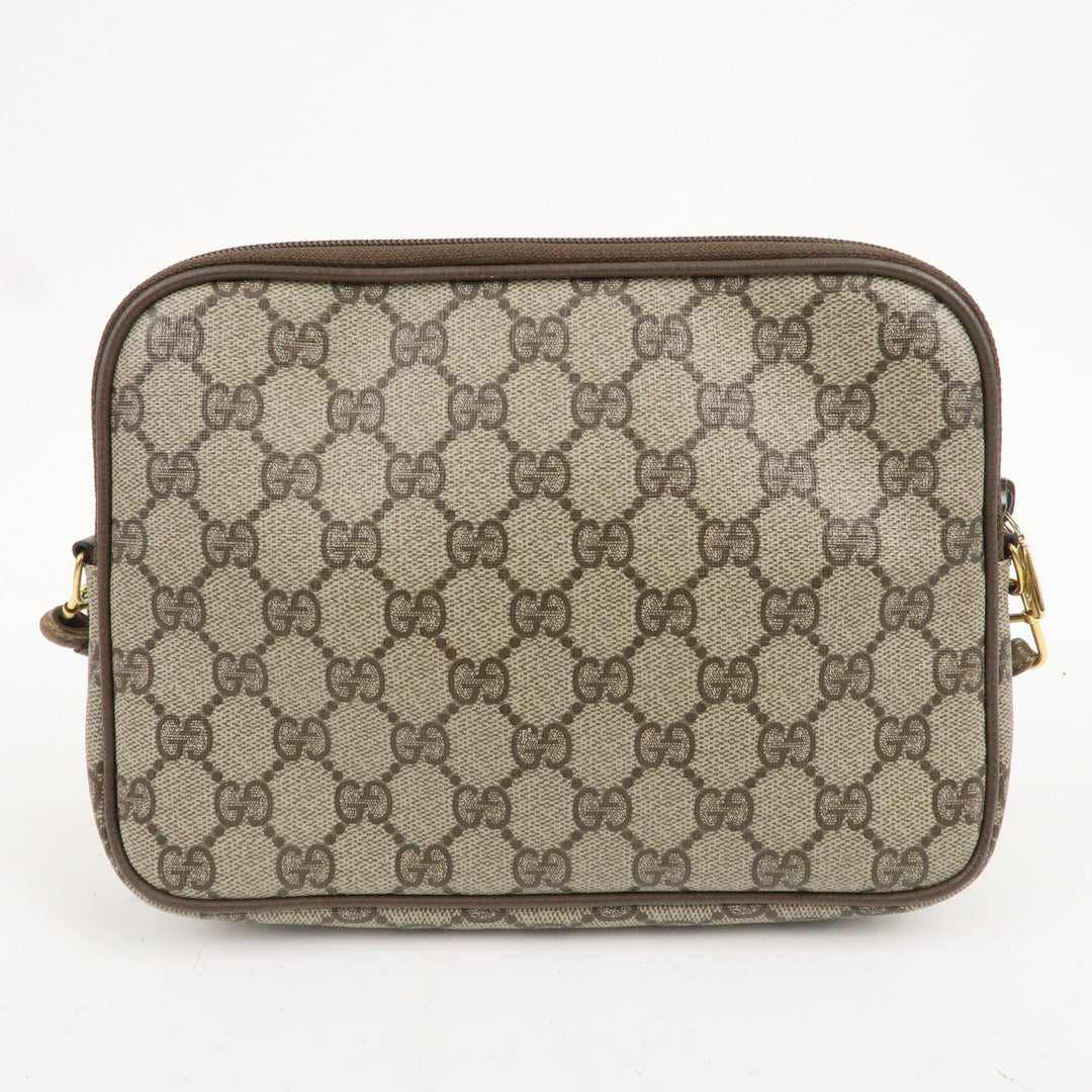 GUCCI Old Gucci GG Plus Leather Shoulder Bag Beige 97.02.068