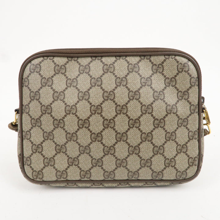 GUCCI Old Gucci GG Plus Leather Shoulder Bag Beige 97.02.068