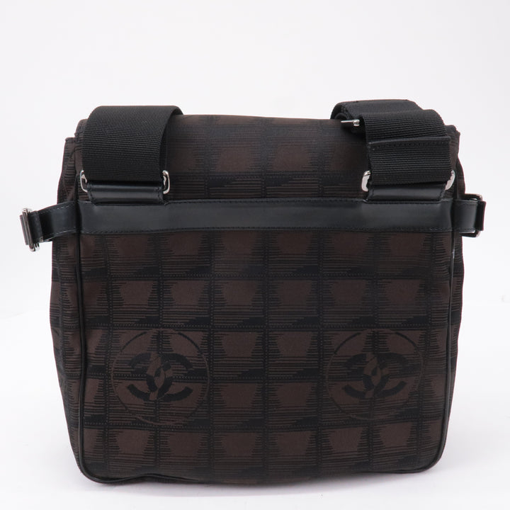 Top Quality Chanel New Travel Line Nylon Jacquard Leather Shoulder Bag A29347