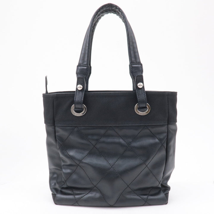Top Quality Chanel Paris Biarritz Coated Canvas Leather Tote Bag PM A34208