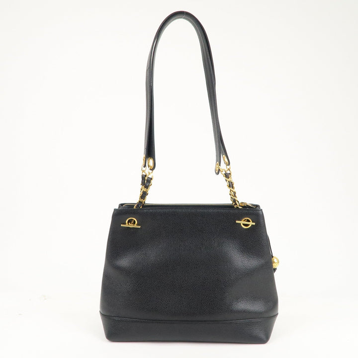 Top Quality Chanel Caviar Skin Coco Mark Chain Tote Bag Shoulder Bag