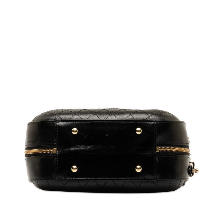 Top Quality Chanel Bicolore Chain Handbag Black G Leather  Chanel