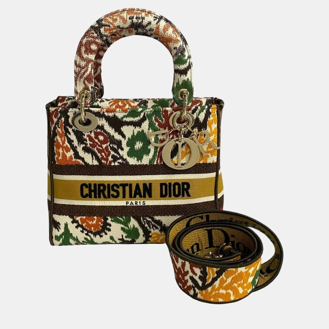 Top quality Dior Multicolor Canvas Medium Toile De Jouy Lady D-Lite Tote Bag