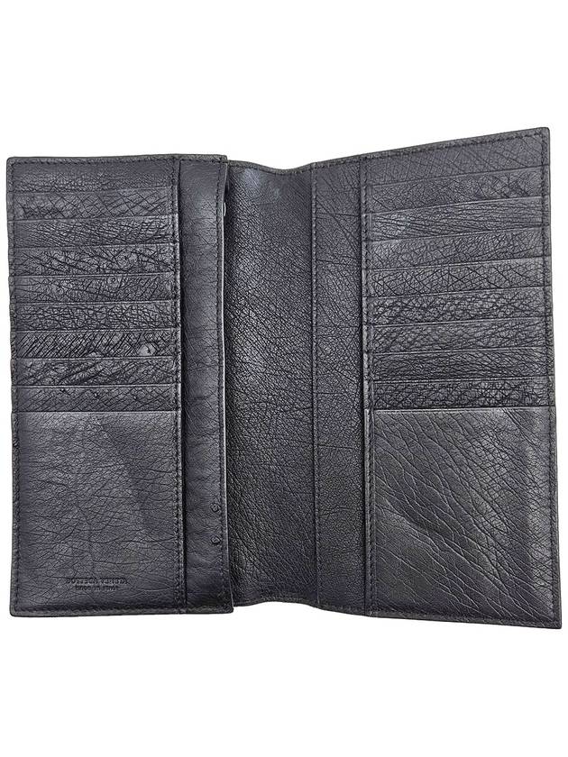 Bottega veneta Bottega veneta Black Ostrich Long Wallet