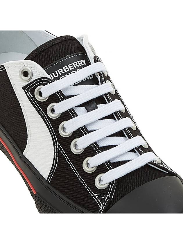 Burberry Color Block Logo Detail Low Top Sneakers Black