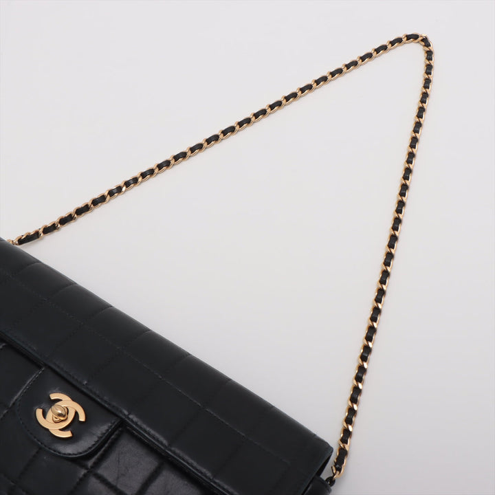Top Quality Chanel Chocolate Bar in Chain Shoulder Bag Black Gold  6th