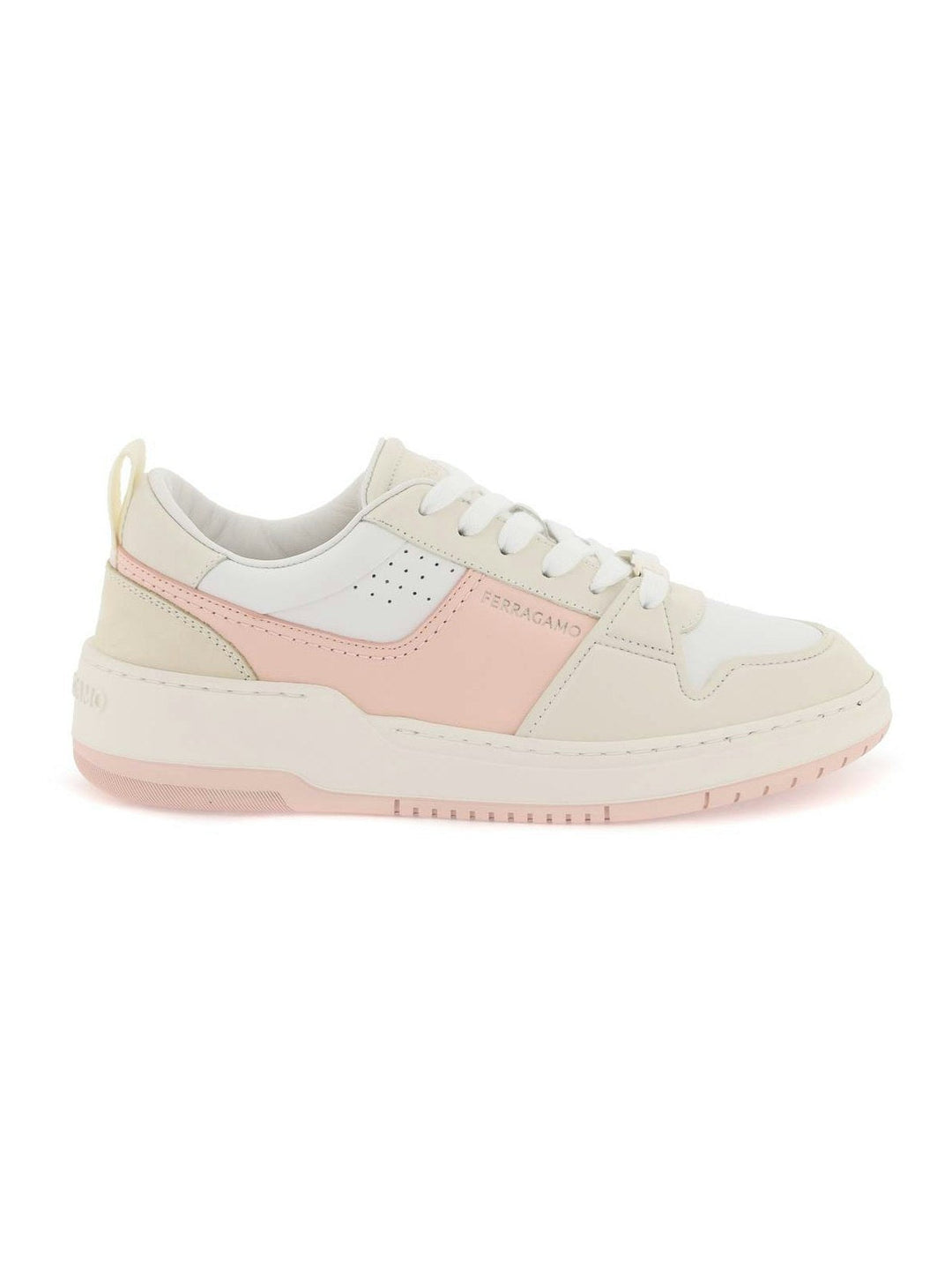 SALVATORE  MULTICOLORED SMOOTH LEATHER SNEAKERS