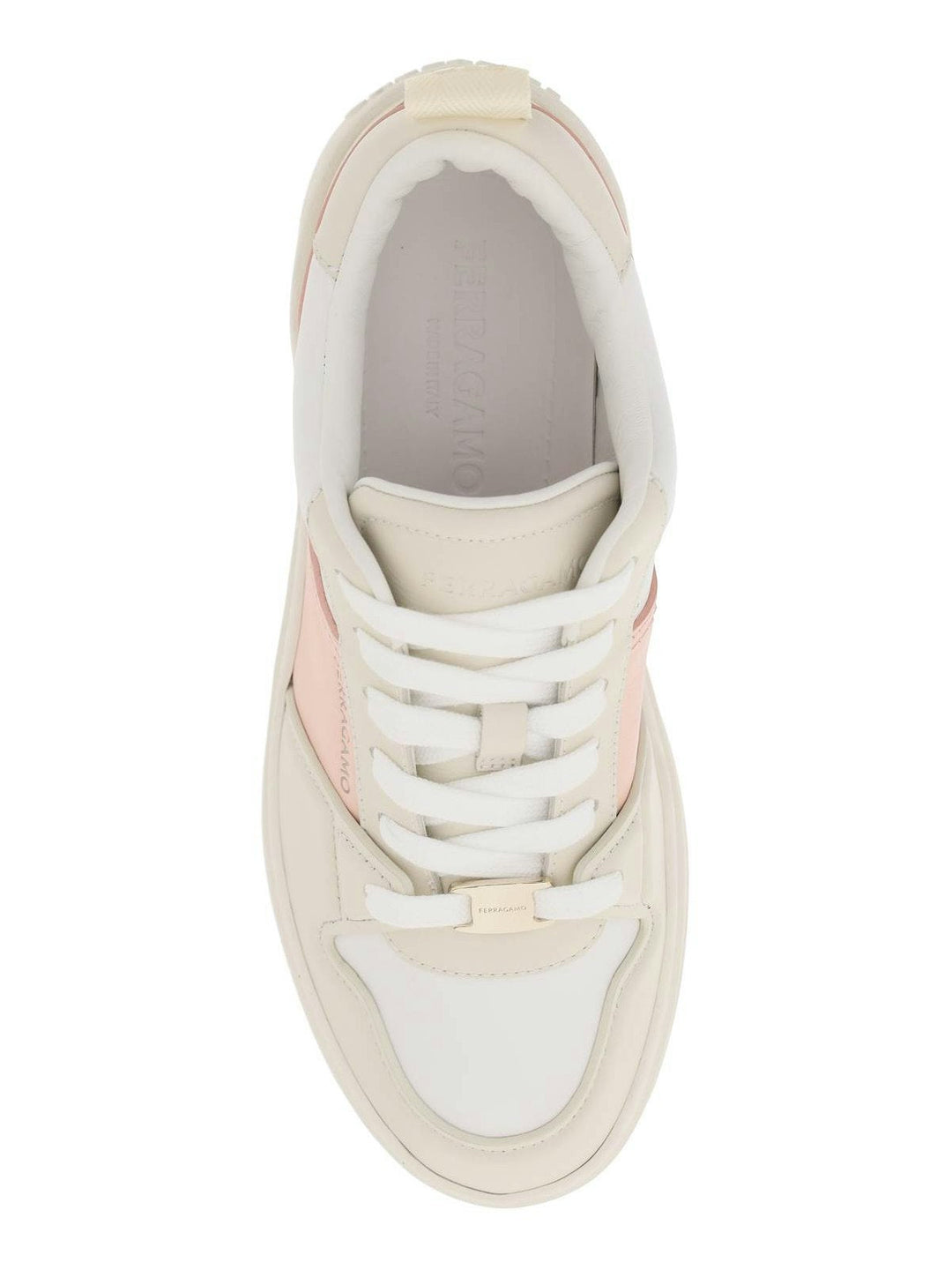 SALVATORE  MULTICOLORED SMOOTH LEATHER SNEAKERS