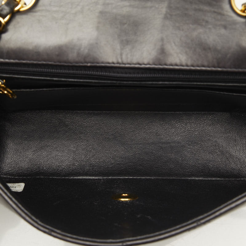 Top Quality Chanel Diana 23 Chain Shoulder Bag Black Lambskin Leather Ladies Chanel