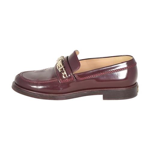 Top Quality Chanel Burgundy Loafers