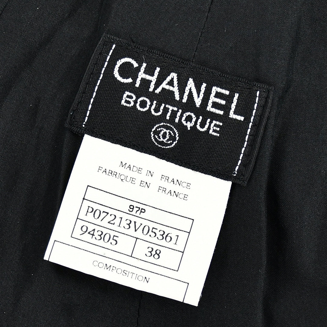 Top Quality Chanel Long Pants Black 97P #38