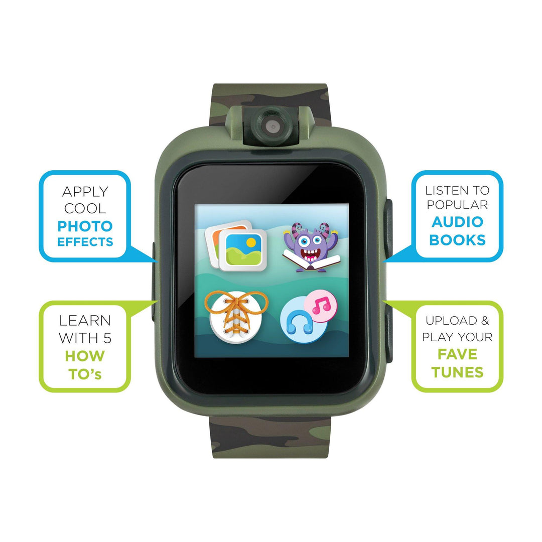 PlayZoom 2 Kids Smartwatch: Olive Camouflage Print