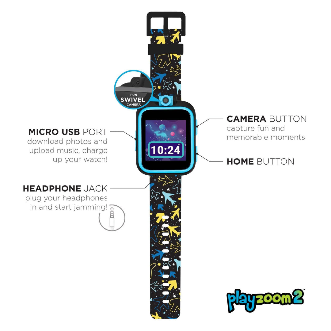 PlayZoom 2 Kids Smartwatch: Airplane & Star Print