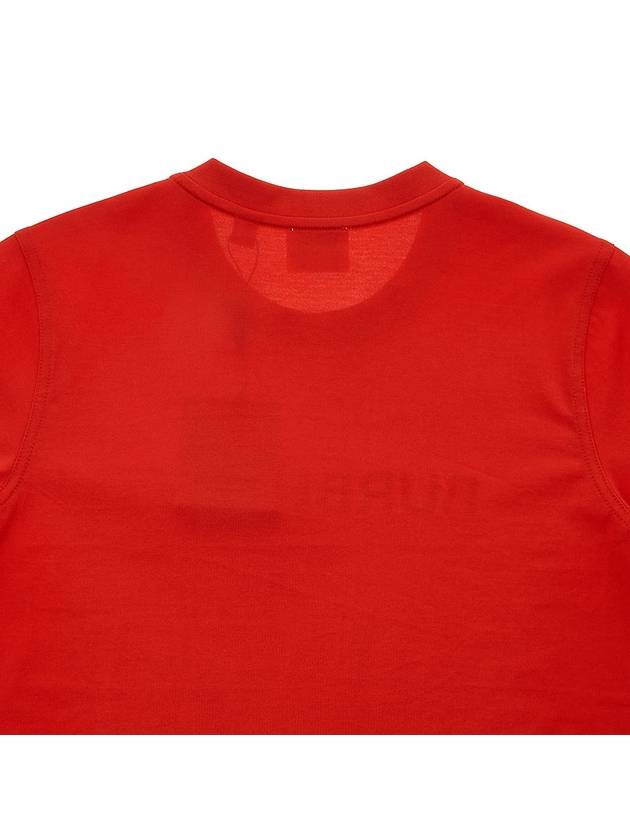 Burberry Logo Print Short Sleeve T-Shirt Red