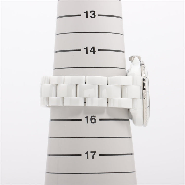 Top Quality Chanel Mademoiselle J12 Lapauza H7481 SSCE AT White