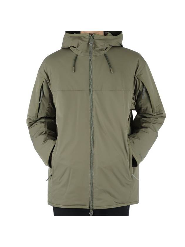 Burberry Men's Mesh Zip-Up Point Zip-Up Hoodie Khaki