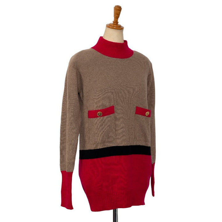 Top Quality Chanel Cocomark Buttons Violin Sweater Pink Multicolor Casimir Ladies CHANEL