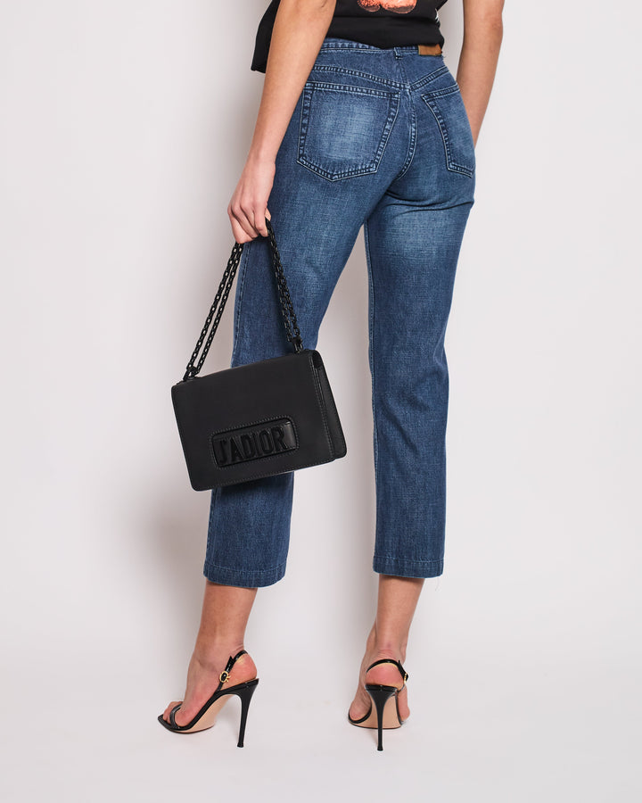 Top Quality Chanel Vintage 01/A Washed Blue Denim 3 Zip Jeans Size FR 38 (UK 10)