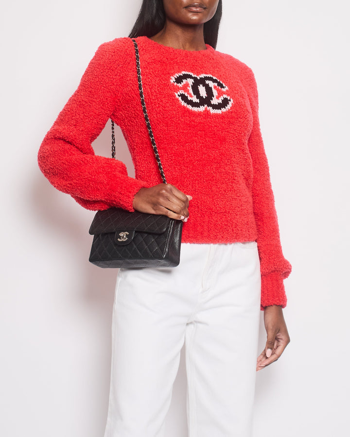 Top Quality Chanel Red Fall 2019 Runway Teddy CC Jumper FR 34 (UK 6)