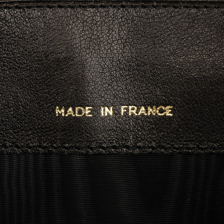 Top Quality Chanel Double Folded Wallet Lambskin Black Ladies