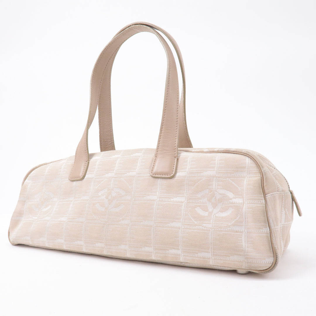 Top Quality Chanel New Travel Line Nylon Jacquard Leather Mini Bag A15828