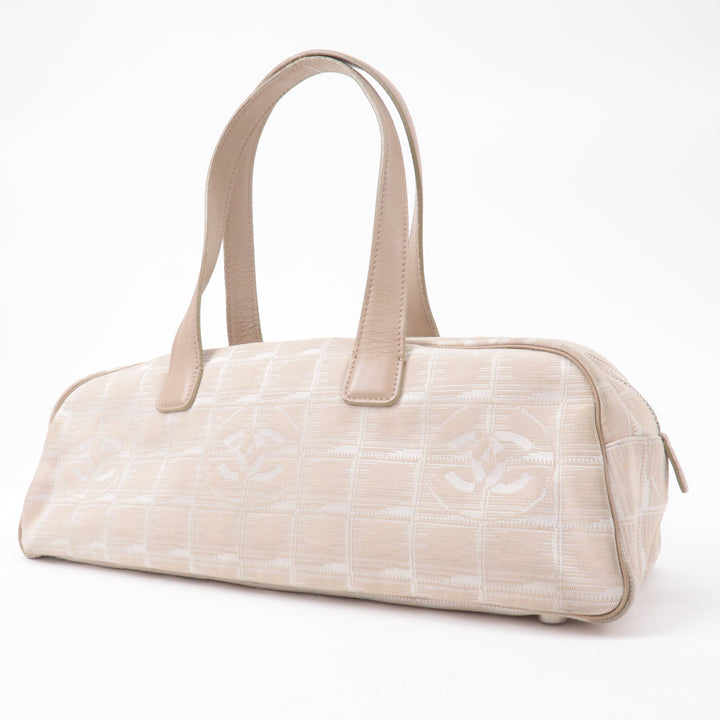 Top Quality Chanel New Travel Line Nylon Jacquard Leather Mini Bag A15828