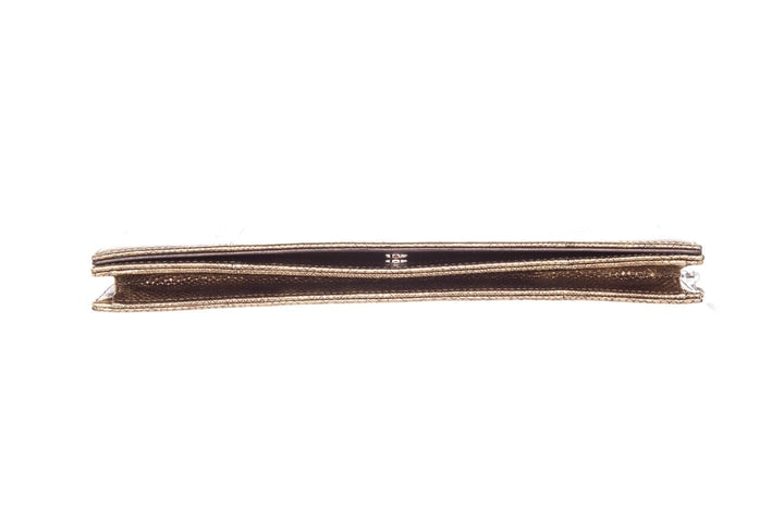 Lady Top quality Dior Gold Lizard Skin Clutch