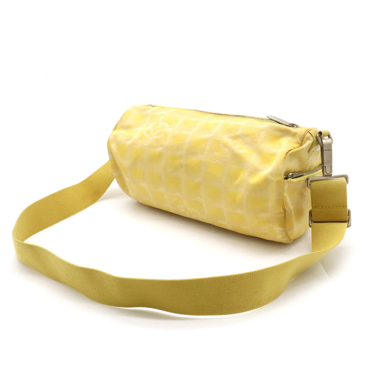 Top Quality Chanel New Loveel Line Mini Roller Bag Body Bag Nylon  Leather Yellow A17669