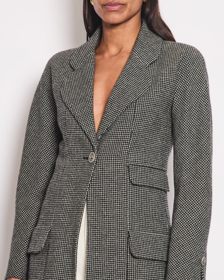 Top Quality Chanel 14/C Single Breasted Long Line Jacket with Pocket Detail Size FR 34 (UK 6)