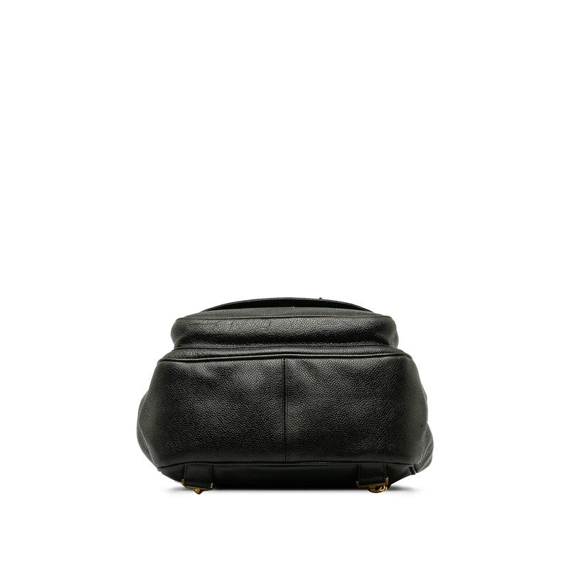 Top Quality Chanel Vintage Decacoco Cocomark Rucksack Black Caviar   CHANEL
