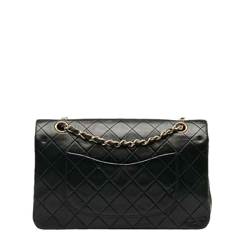 Top Quality Chanel Matrases 25 Double Flap Chain houlder Bag Black Leather  Chanel