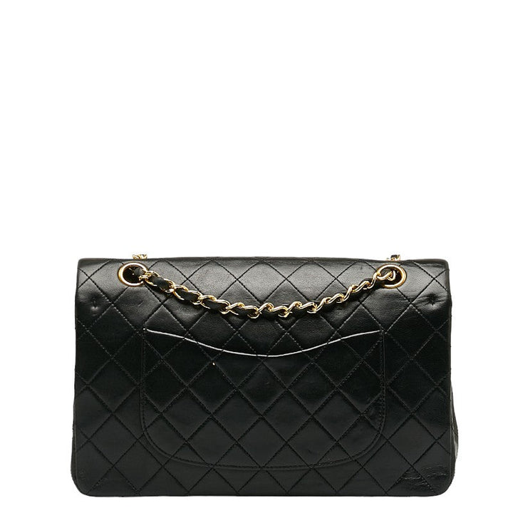 Top Quality Chanel Matrases 25 Double Flap Chain houlder Bag Black Leather  Chanel