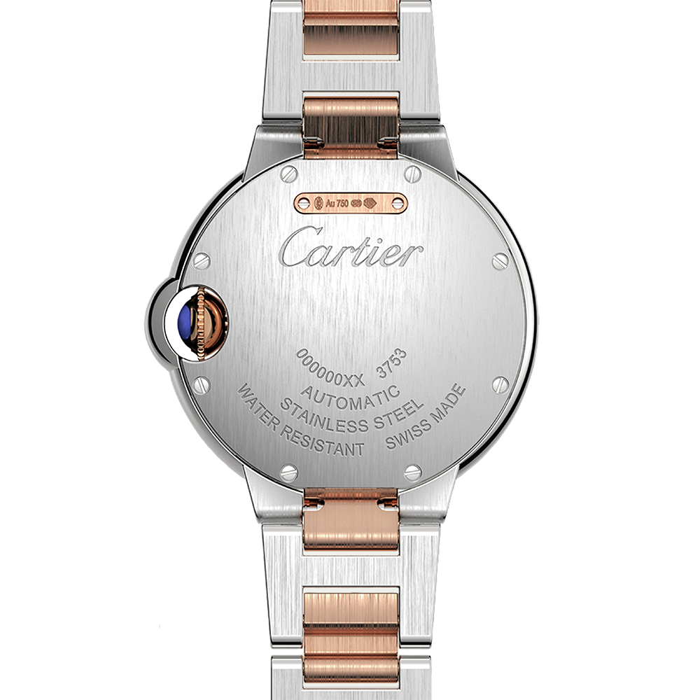 Ballon Bleu de Cartier Rose Gold & Steel 33mm Watch W2BB0032