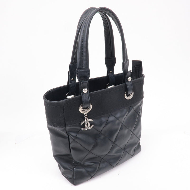 Top Quality Chanel Paris Biarritz Coated Canvas Leather Tote Bag PM A34208