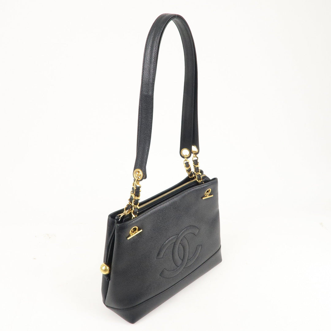 Top Quality Chanel Caviar Skin Coco Mark Chain Tote Bag Shoulder Bag