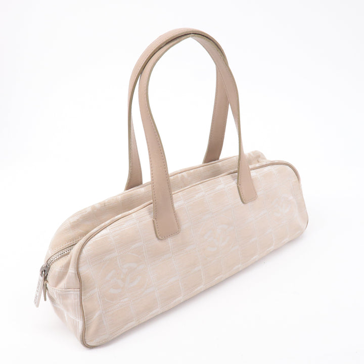 Top Quality Chanel New Travel Line Nylon Jacquard Leather Mini Bag A15828