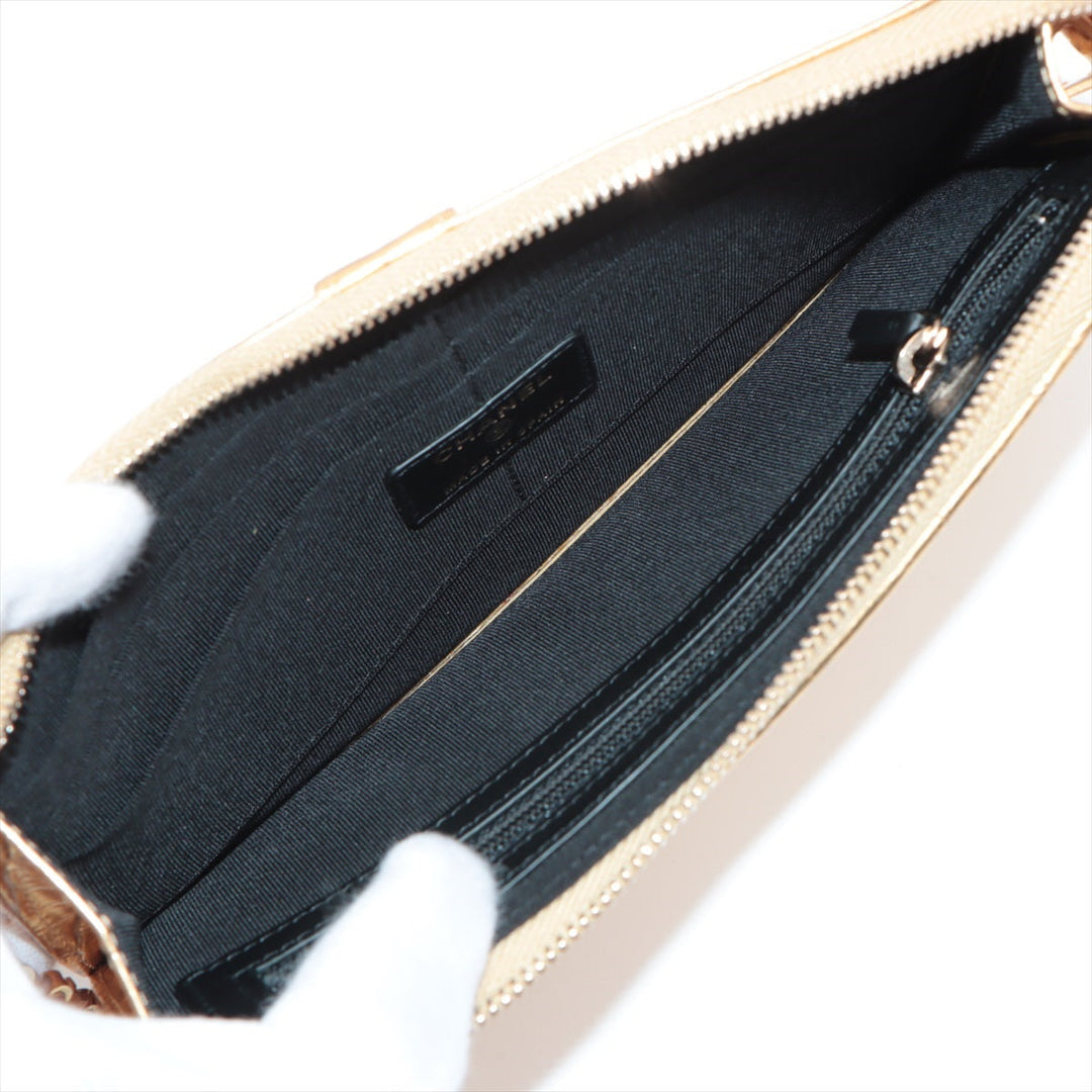 Top Quality Chanel Coco Crocodile Press Wallet Gold Gold  28th