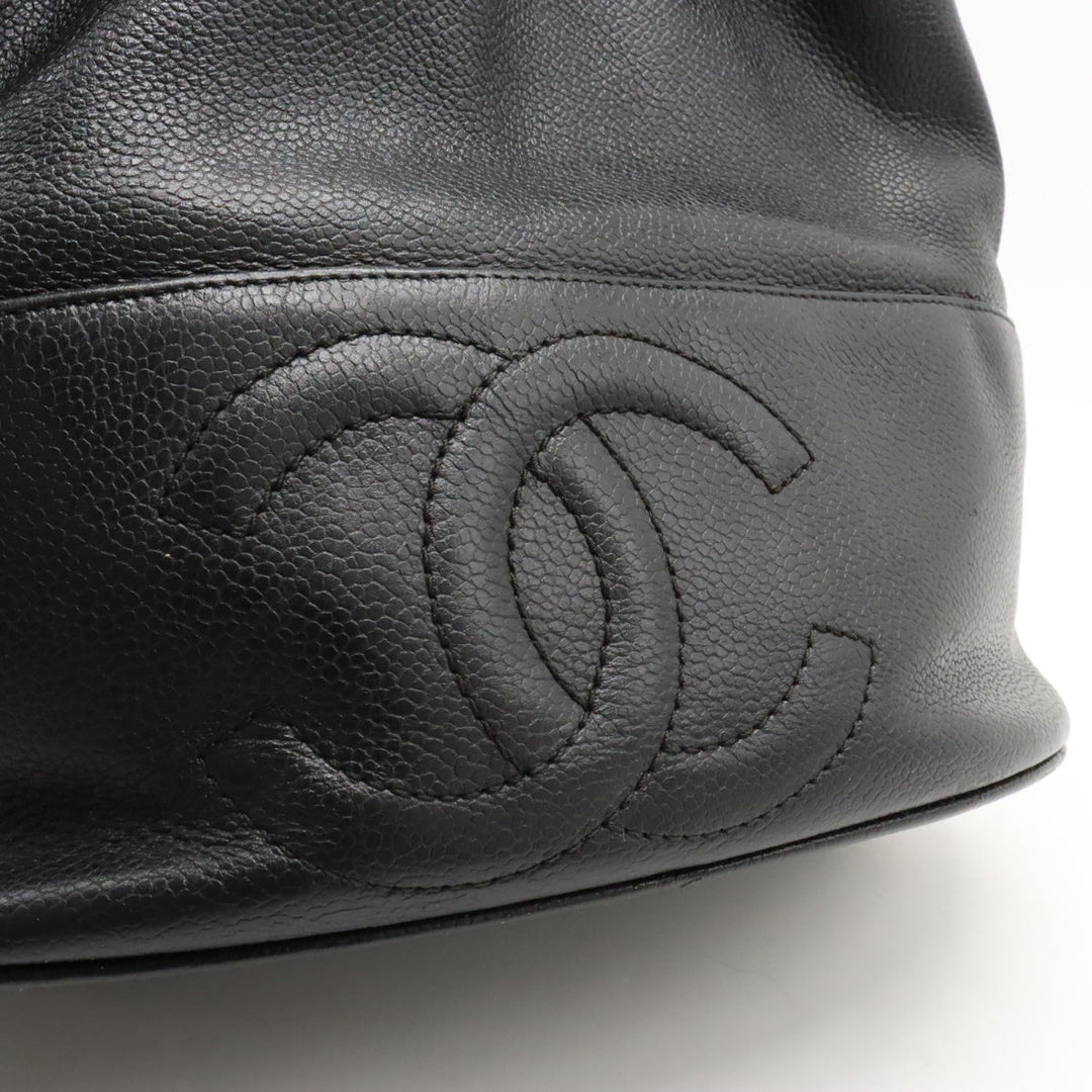 Top Quality Chanel Black Lambskin Bucket Shoulder Bag