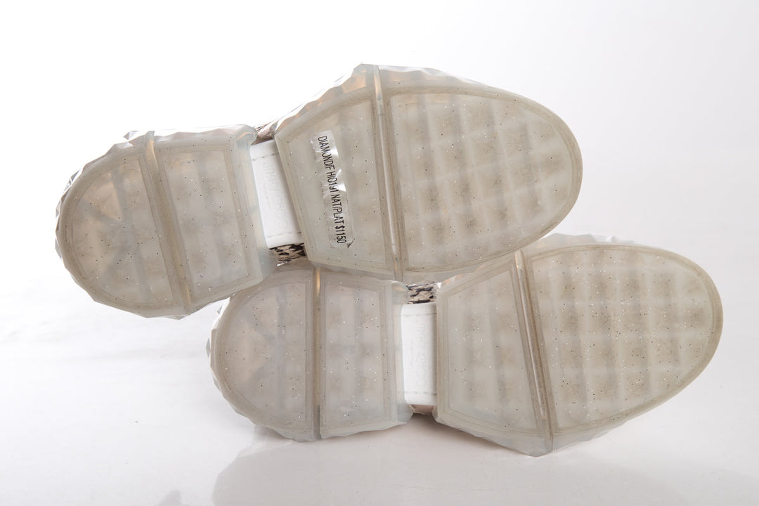 Jimmy Choo Snakeskin Sneakers SZ 37.5