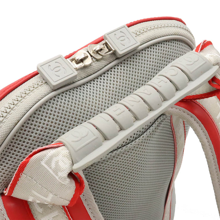 Top Quality Chanel Top Quality Chanel SPORTS LINE COCOMARK BACKPACK RUCKSACH LAVER Mesh RED RED GREY