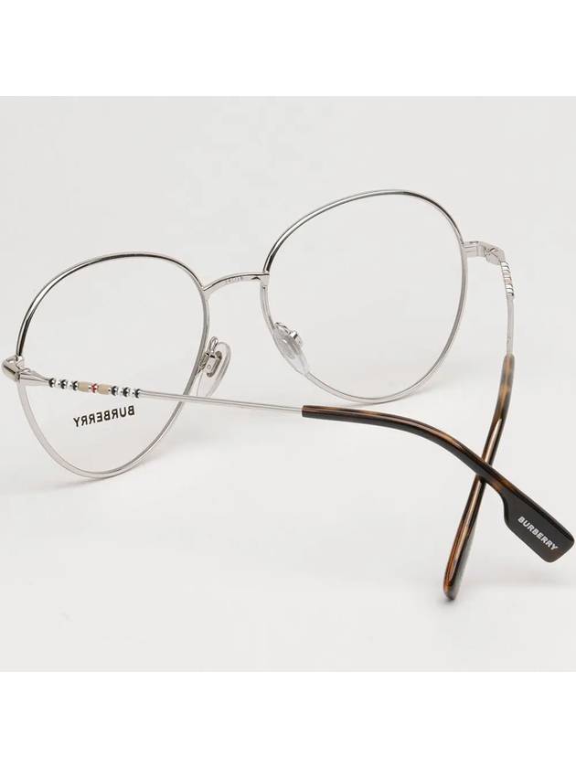 Burberry Eyewear Felicity Round Frame Eyeglasses Silver