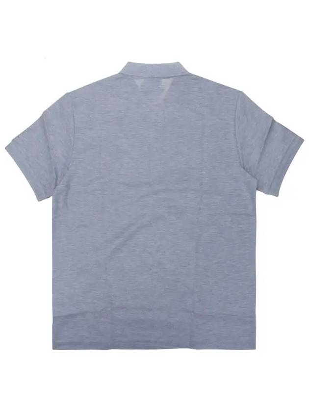 Burberry Men's Monogram Logo Polo Shirt Grey