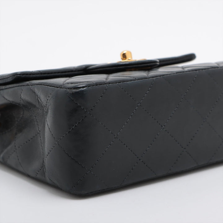 Top Quality Chanel Mini Matrasse  Single Flap Single Chain Bag Navy G  6th