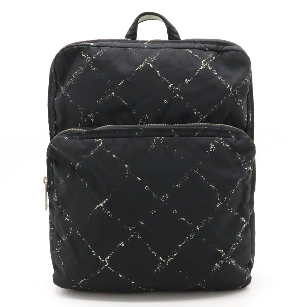 Top Quality Chanel  Travel Line Rucksack Backpack  Nylon  Black Black Blumin
