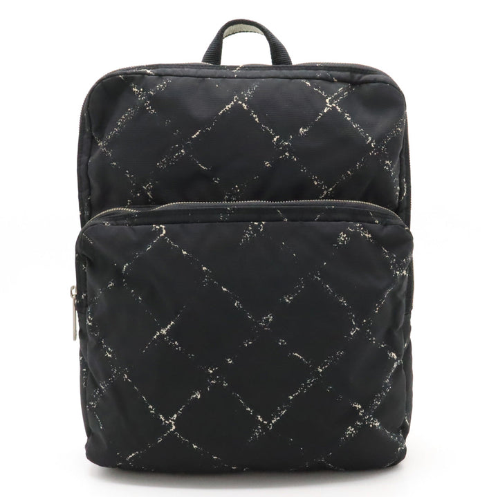 Top Quality Chanel  Travel Line Rucksack Backpack  Nylon  Black Black Blumin