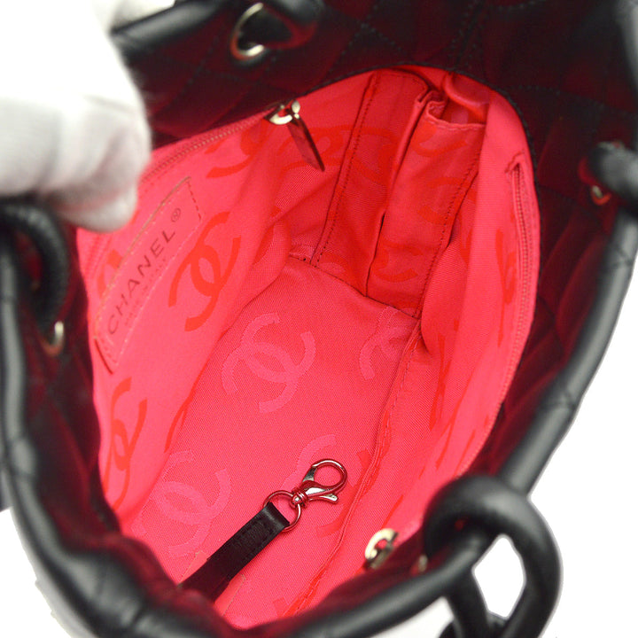 Top Quality Chanel Black Calfskin Cambon Ligne Tote Handbag
