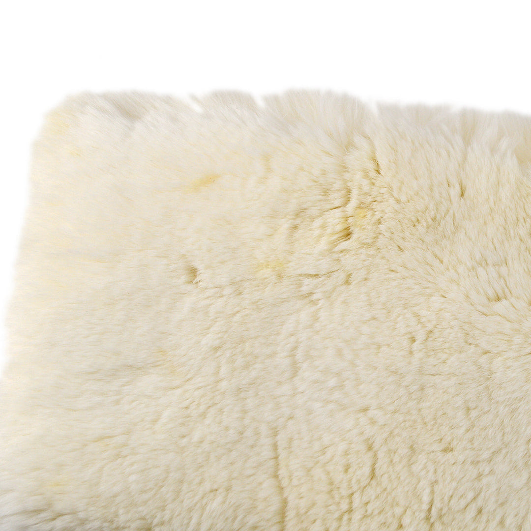 Top Quality Chanel Fur Shawl Scarf White